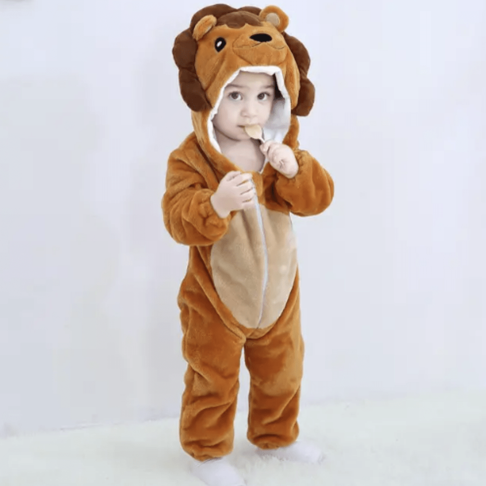 Infant Baby Onesie Animal Costume Pajamas Sleepwear Soft Cotton