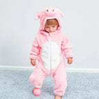 Infant Baby Onesie Animal Costume Pajamas Sleepwear Soft Cotton