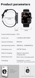 Blood Glucose Monitoring Smartwatch with Health Tracker