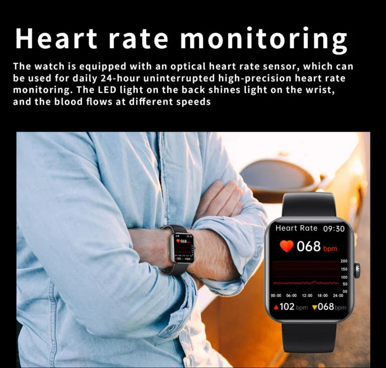 Blood Glucose Monitoring Smartwatch with Health Tracker