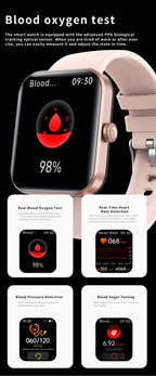 Blood Glucose Monitoring Smartwatch with Health Tracker