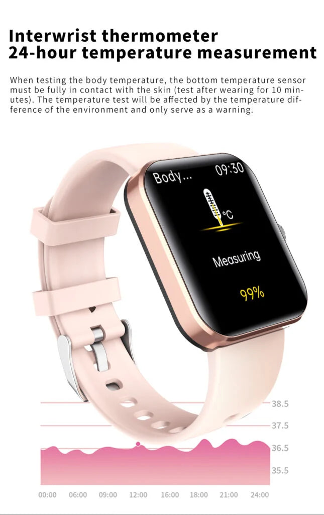 Blood Glucose Monitoring Smartwatch with Health Tracker
