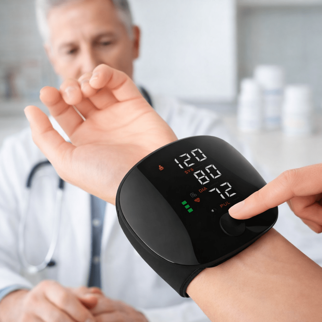 Wrist Digital Blood Pressure Monitor USB Rechargeable