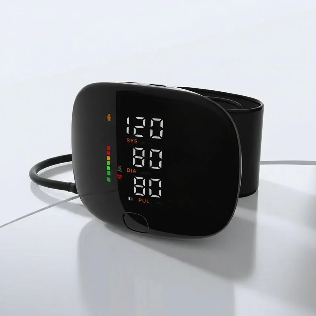 Wrist Digital Blood Pressure Monitor USB Rechargeable