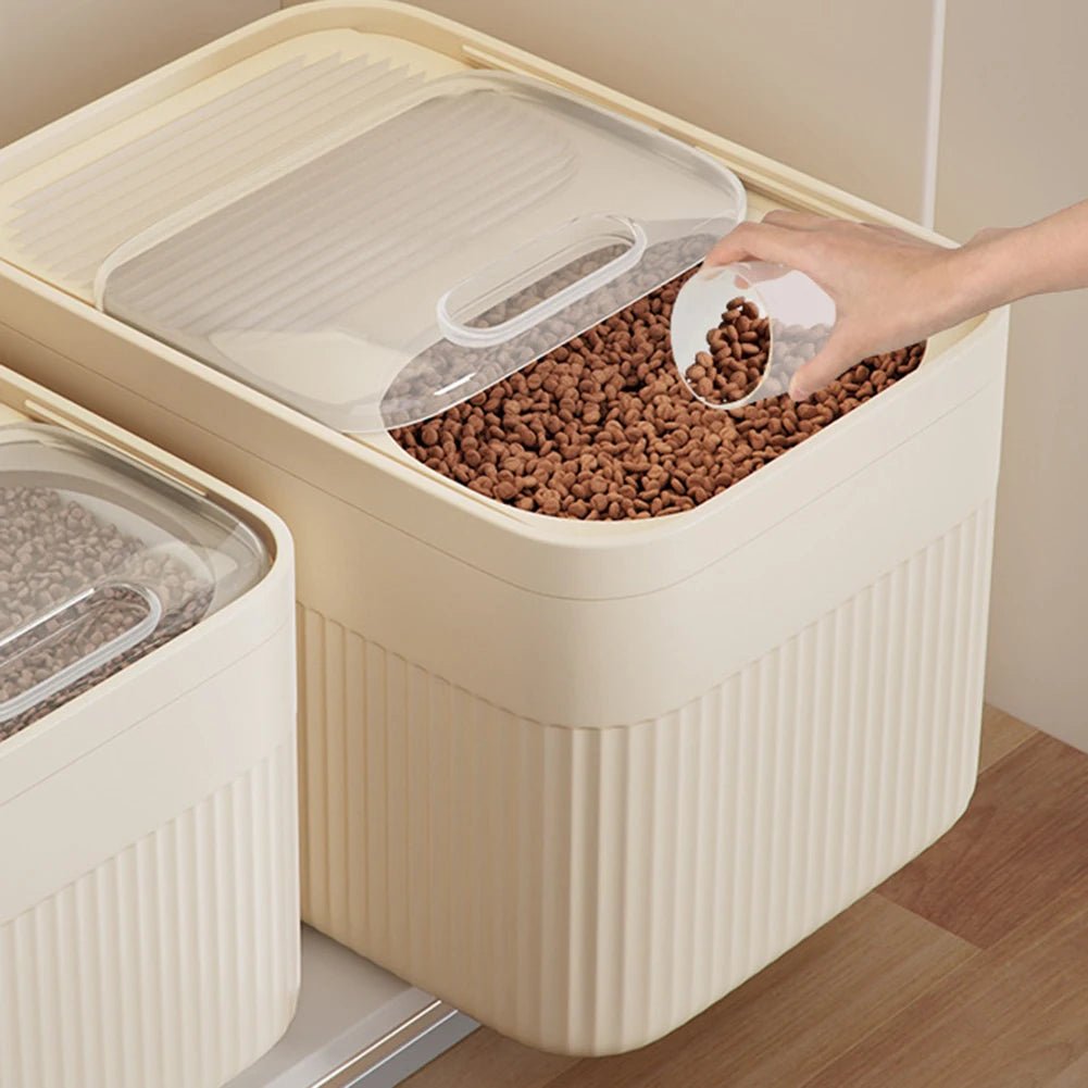 Square Storage Box Pet Food Container Moisture Proof