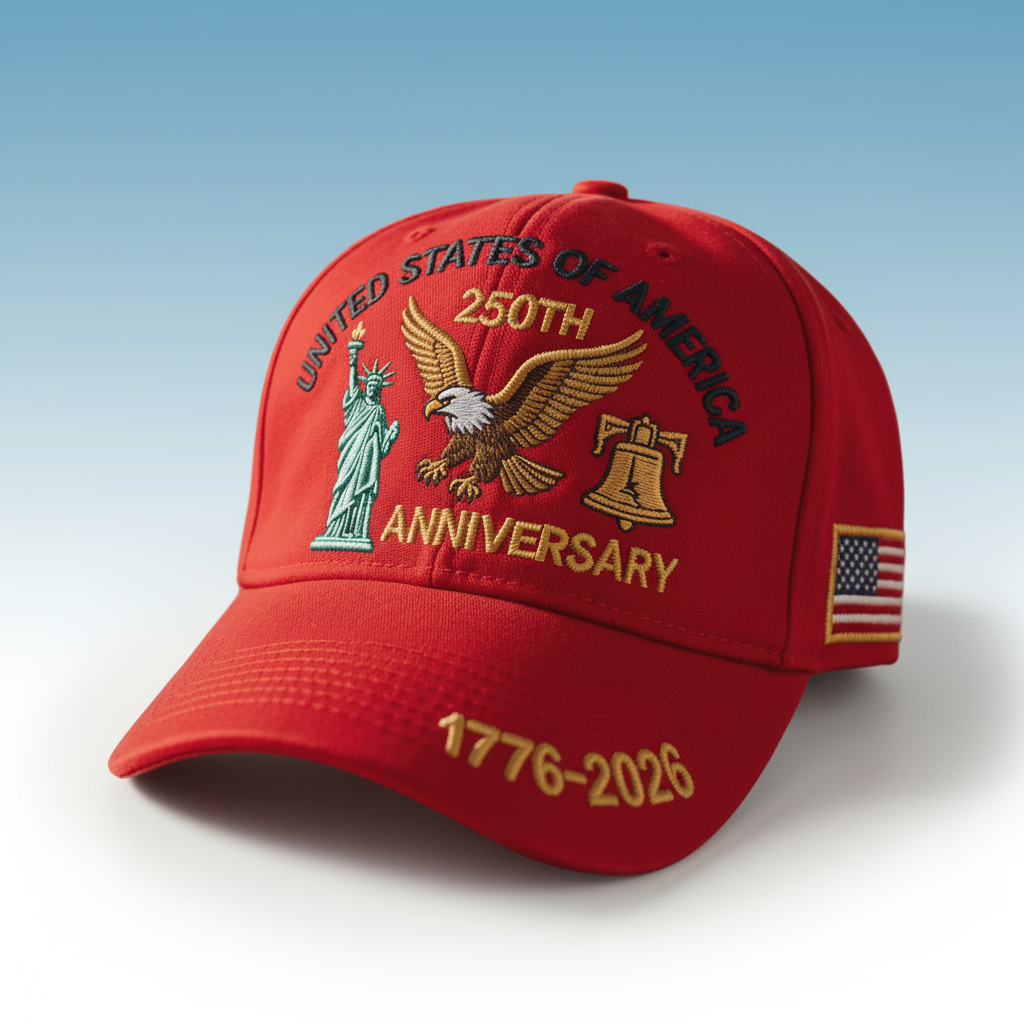 Baseball Cap USA 250th Anniversary Commemorative 1776 to 2026