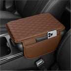 Car Armrest Storage Cover with Adjustable Pocket Organizer