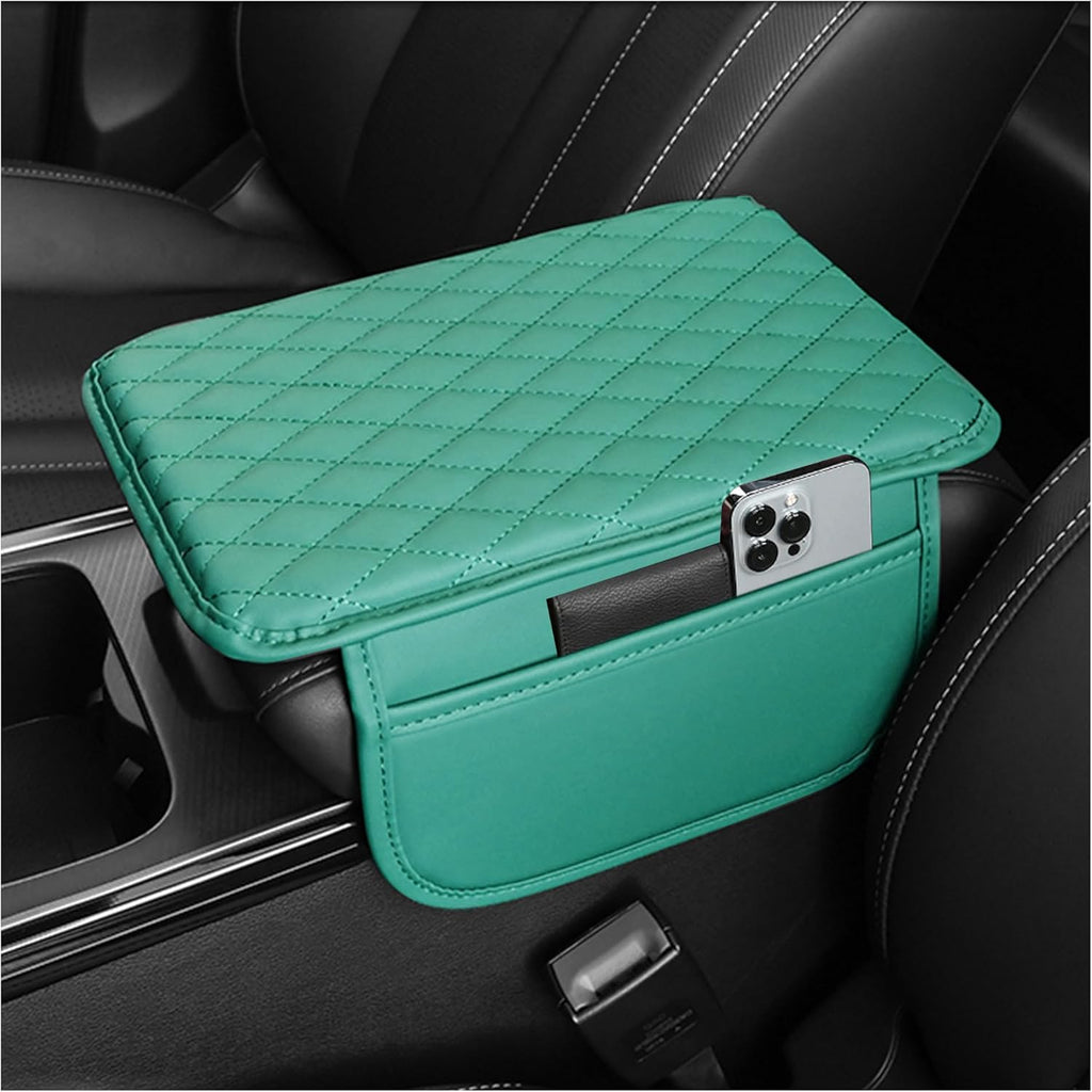 Car Armrest Storage Cover with Adjustable Pocket Organizer