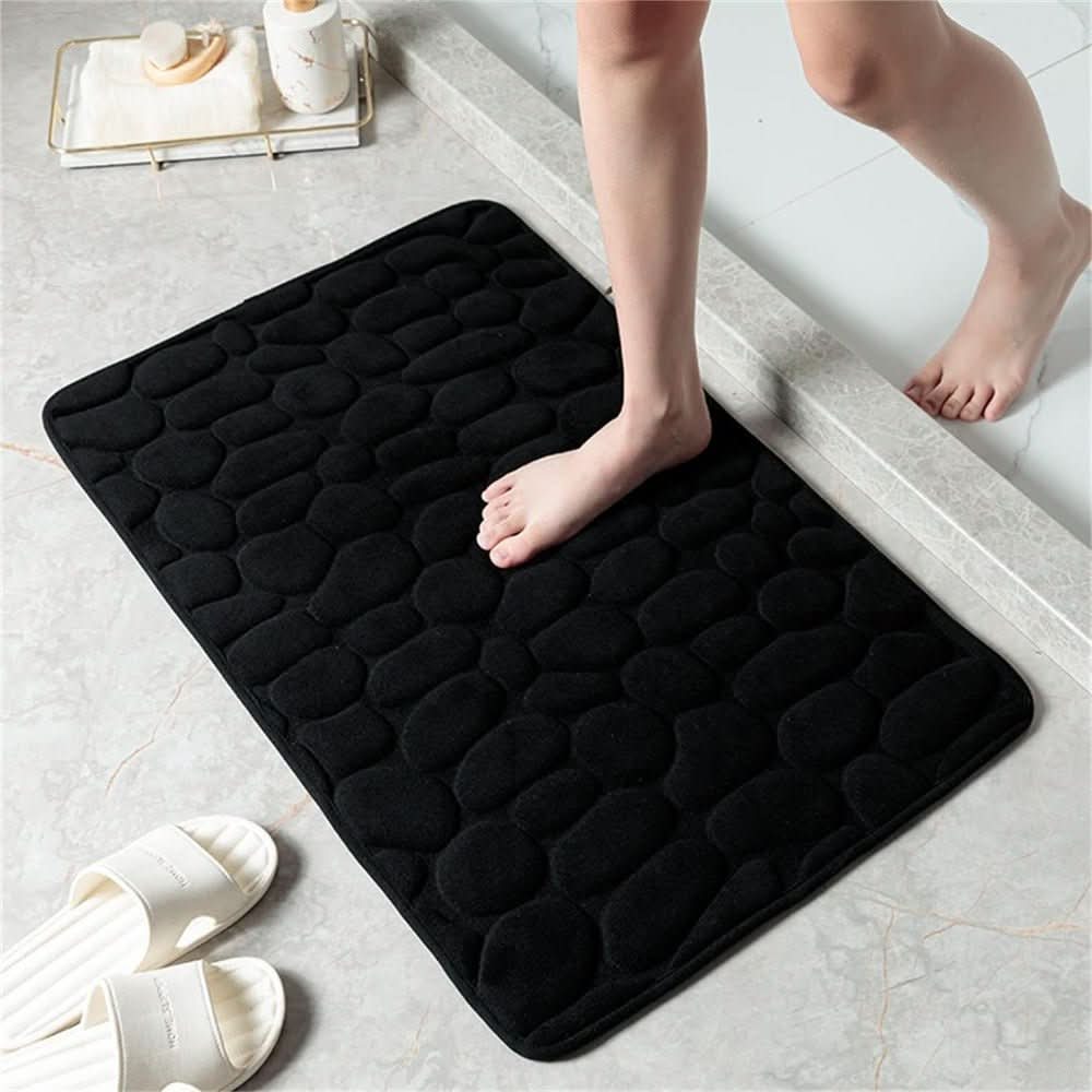 Square Bath Mat Non Slip Quick Absorption Bathroom Rug