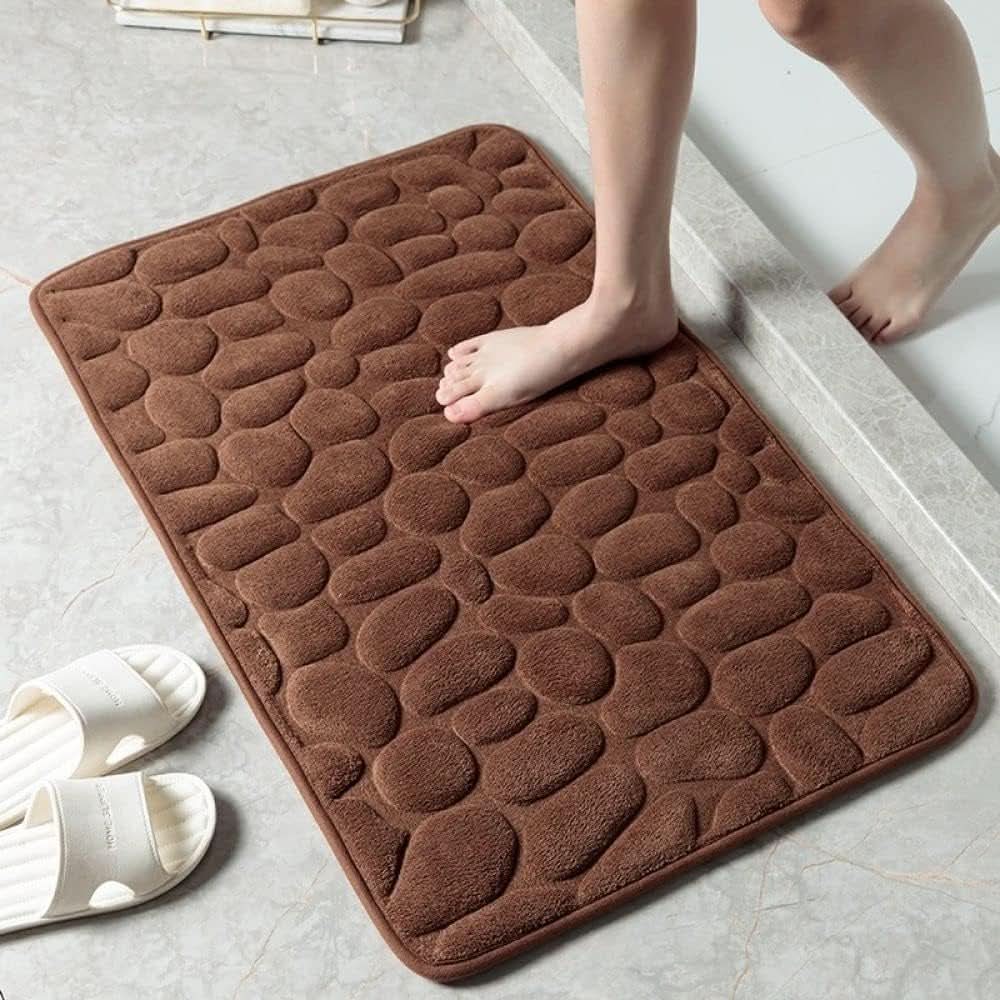 Square Bath Mat Non Slip Quick Absorption Bathroom Rug