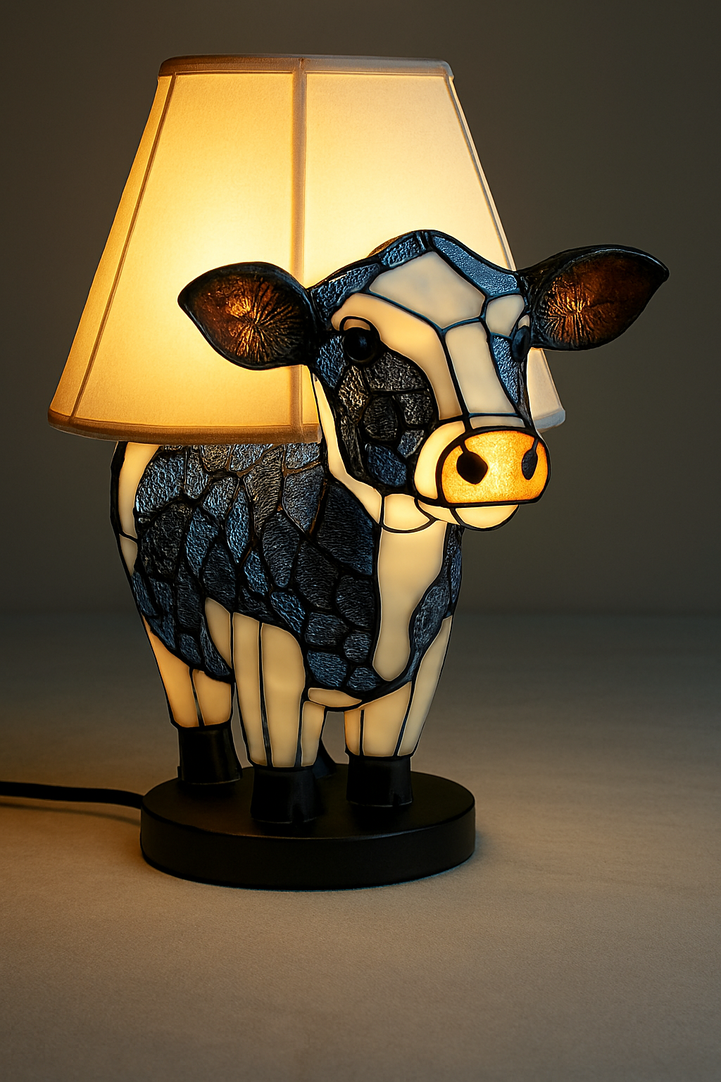 Animal Shape Stained Glass Table Lamp Ornament
