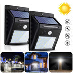 Solar LED Motion Sensor Outdoor Flush Mount Wall Light