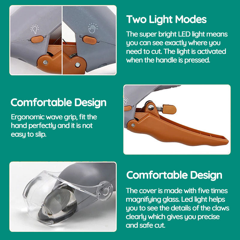 Dog Nail Clippers with Sensor Safety Feature