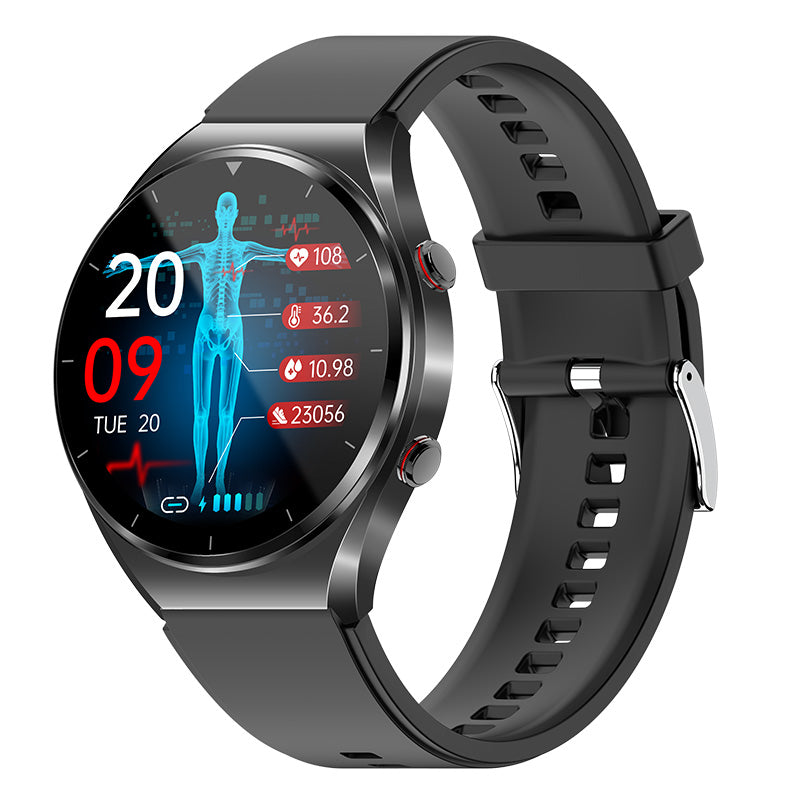 Smartwatch Heart Rate Monitor Blood Pressure ECG HRV Blood Glucose Tracker