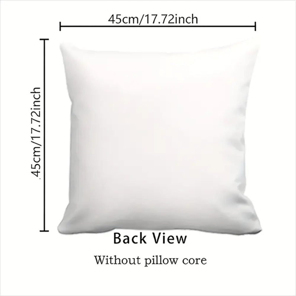 Square Cushion Covers Set 4 Pieces Easter Floral Bunny Pillow Cases