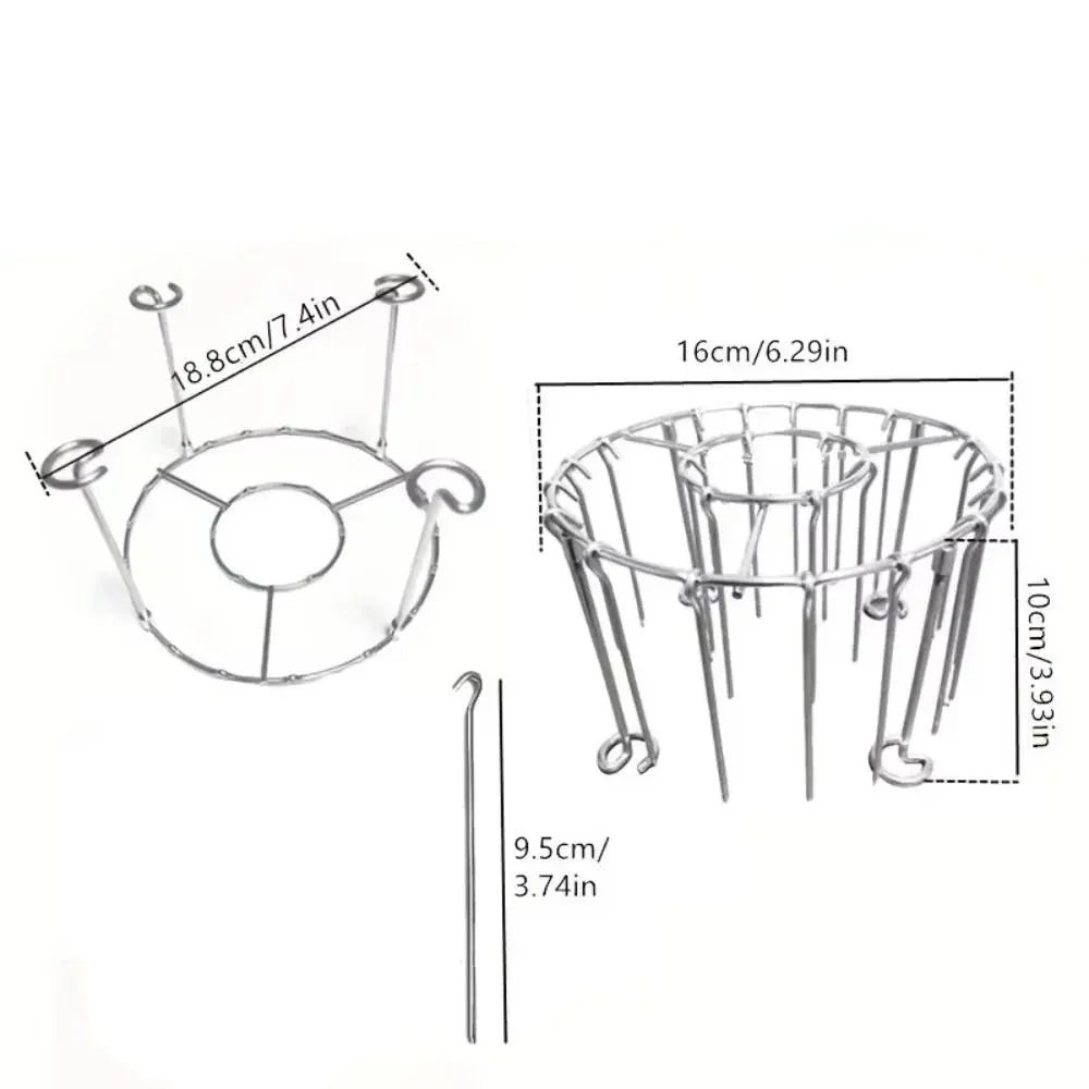 Vertical Grill Rack with Spit Holder for Barbecue Stainless Steel