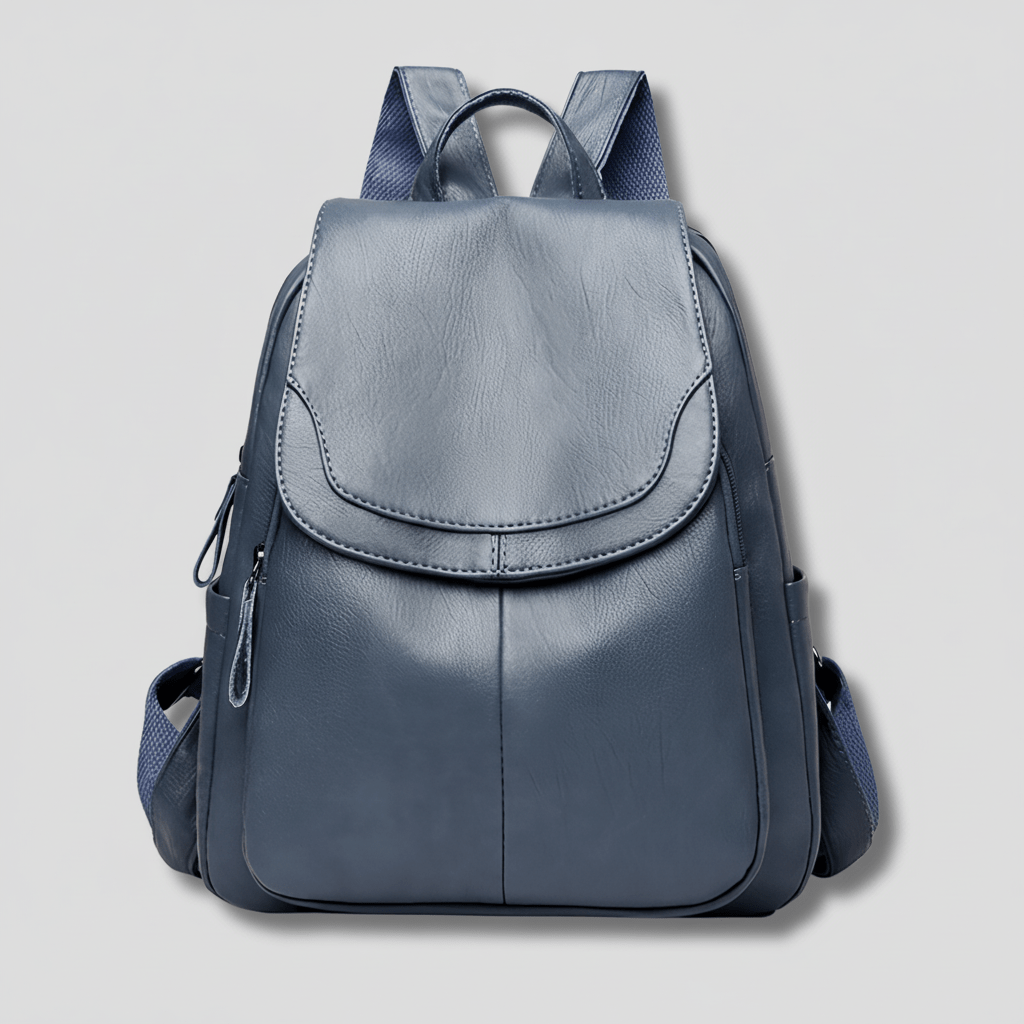 Anti Theft Slim Leather Backpack Shoulder Bag for Women