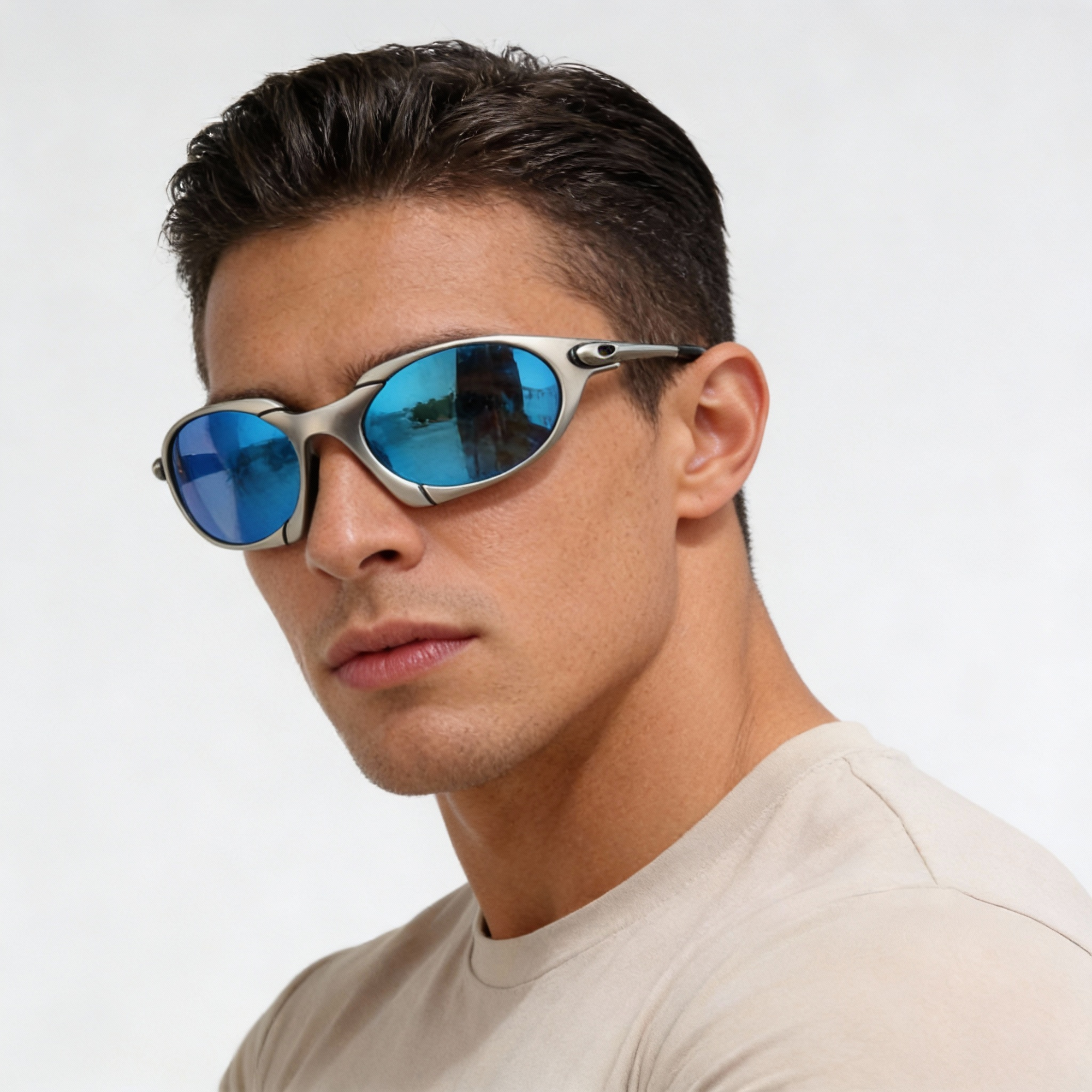 Men’s Polarized Sport Sunglasses Metal Frame UV Protection