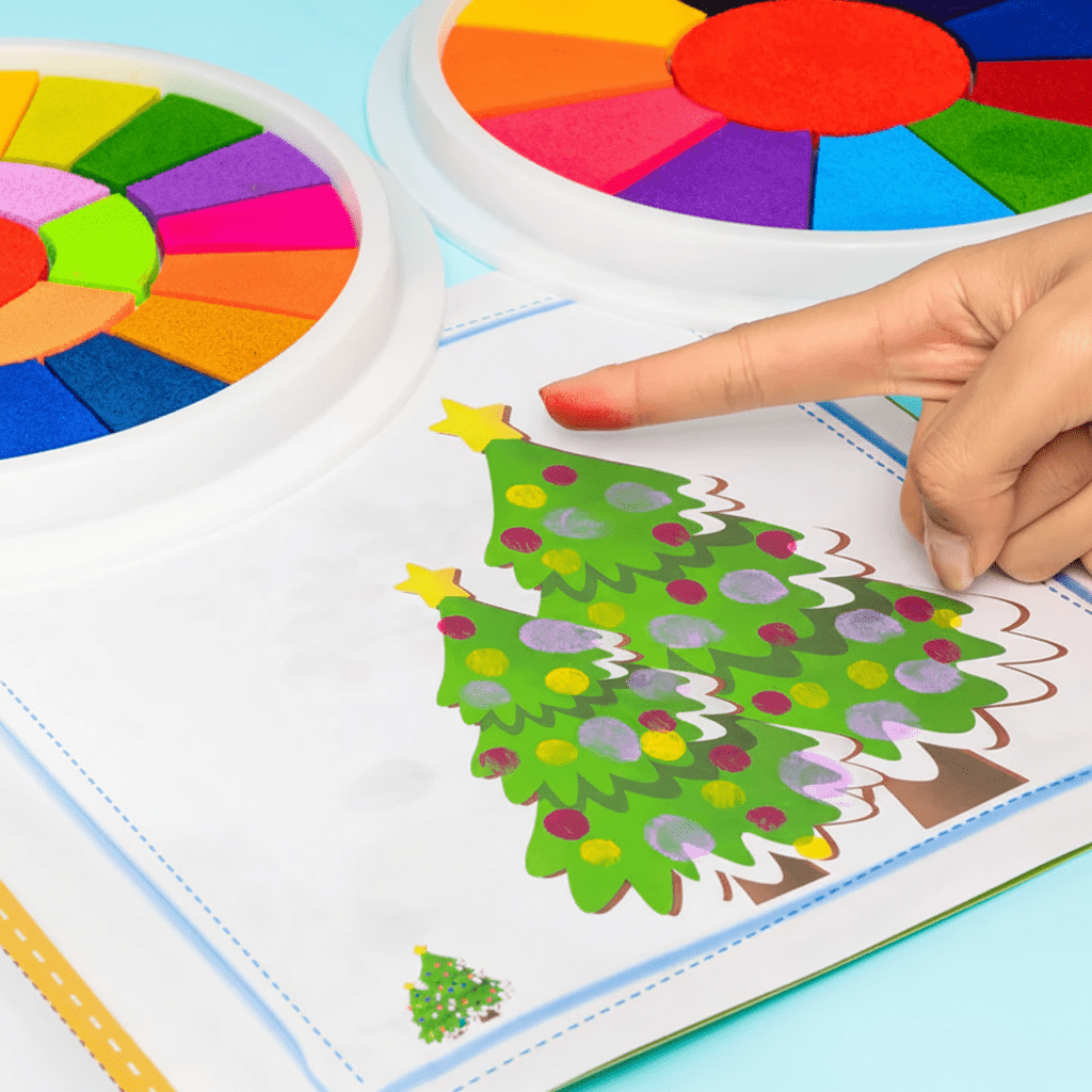 Kids Finger Paint Set Mess Free Art Kit Creative Play