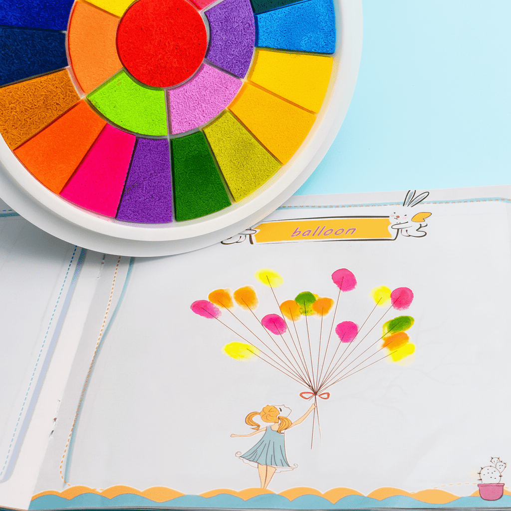 Kids Finger Paint Set Mess Free Art Kit Creative Play