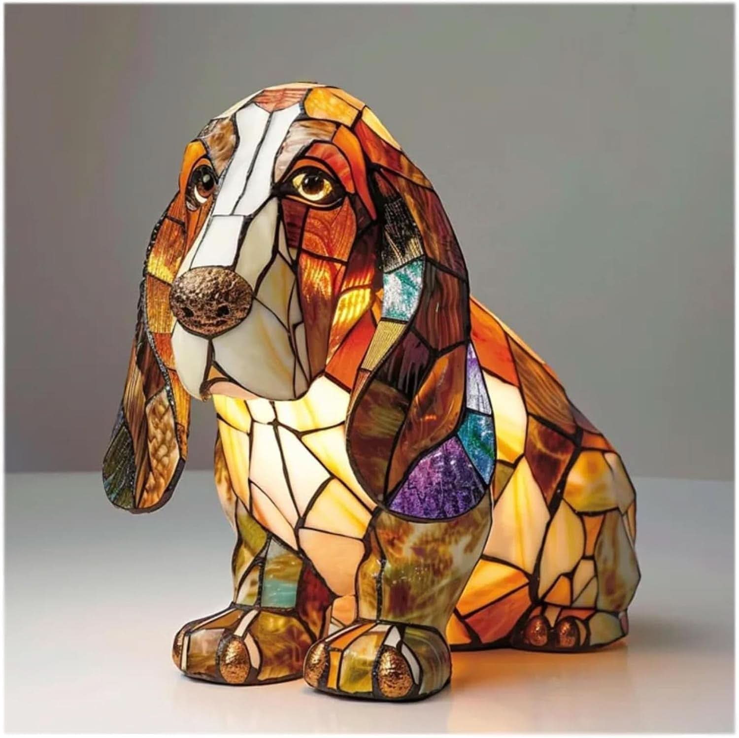 LED Night Light Dog Breed Shape Decorative Home Light