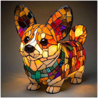 LED Night Light Dog Breed Shape Decorative Home Light