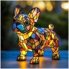 LED Night Light Dog Breed Shape Decorative Home Light