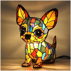 LED Night Light Dog Breed Shape Decorative Home Light