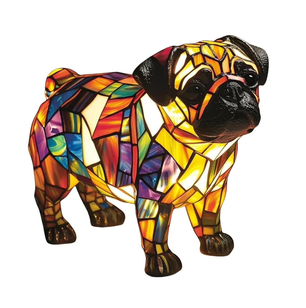 LED Night Light Dog Breed Shape Decorative Home Light