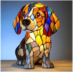 LED Night Light Dog Breed Shape Decorative Home Light