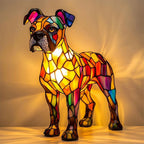 LED Night Light Dog Breed Shape Decorative Home Light