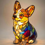 LED Night Light Dog Breed Shape Decorative Home Light
