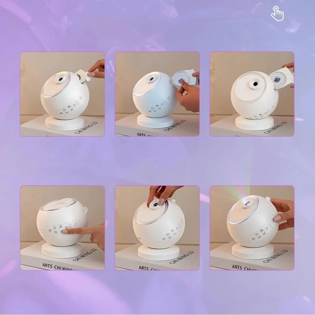 Galaxy Projector Bluetooth Night Light White Noise Machine