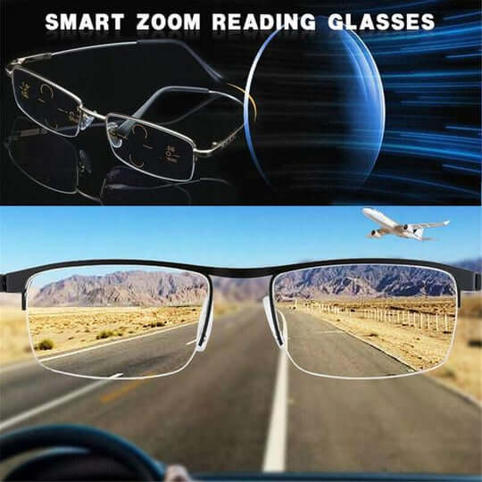 Smart Progressive Reading and Driving Glasses for Clear Vision
