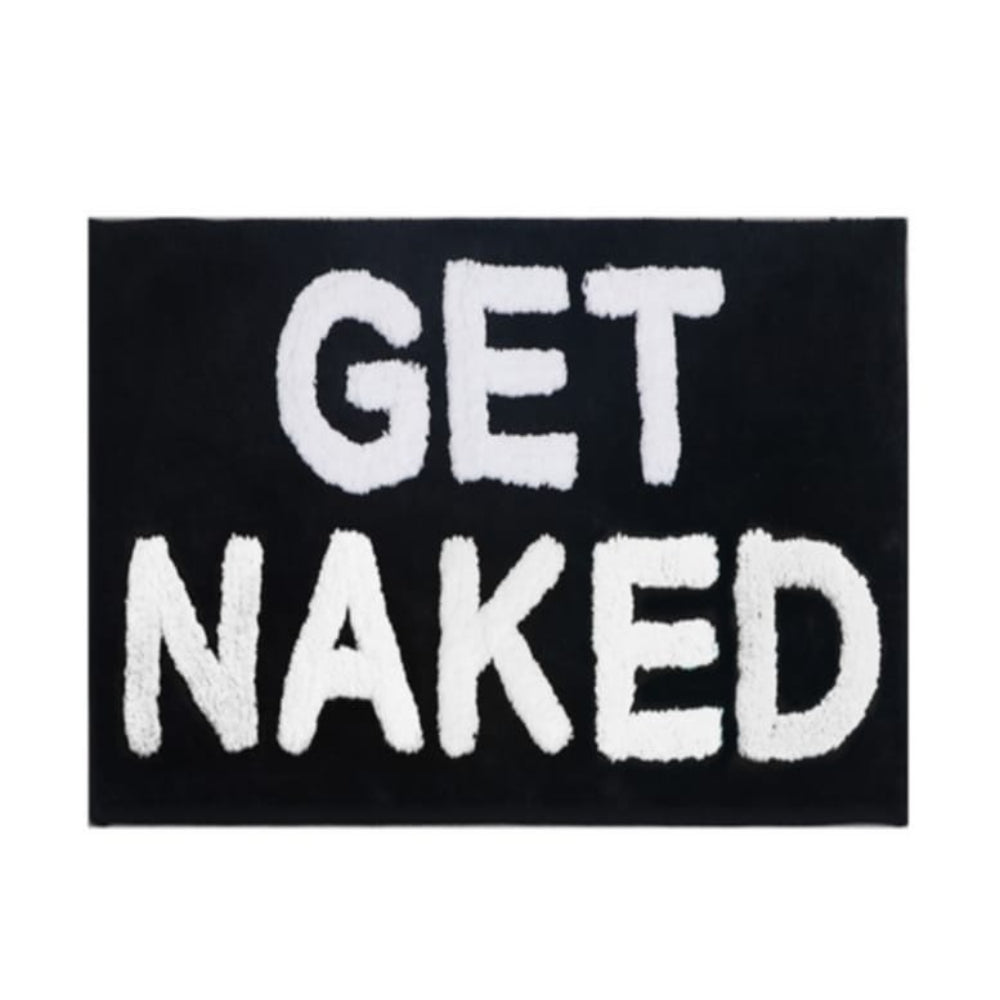 Bathroom Mat Square Printed Bath Rug Funny Design