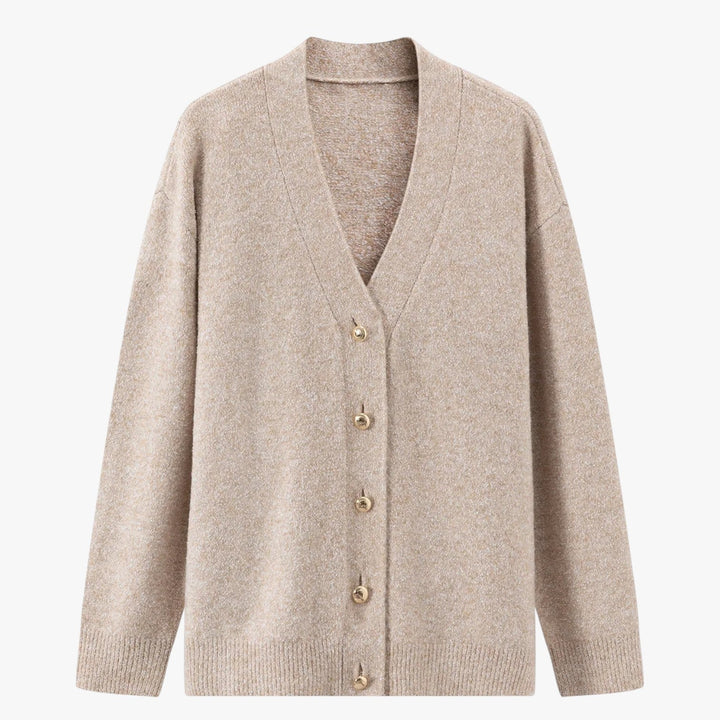 Oversized Women's Cardigan V-Neck