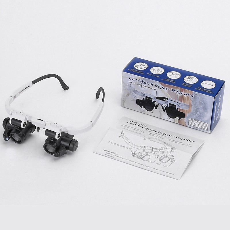 LED Magnifying Glasses with LED Light and 3-Level Magnification