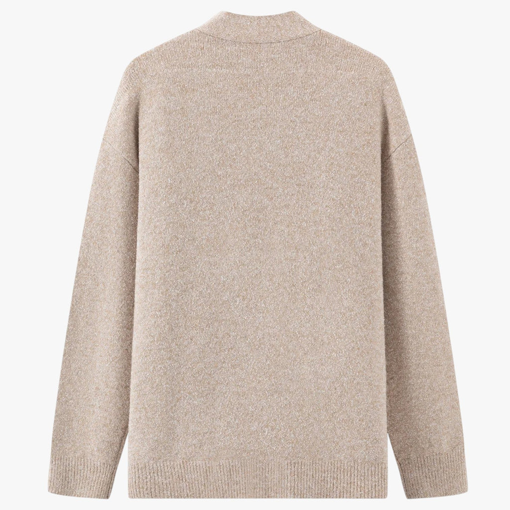 Oversized Women's Cardigan V-Neck