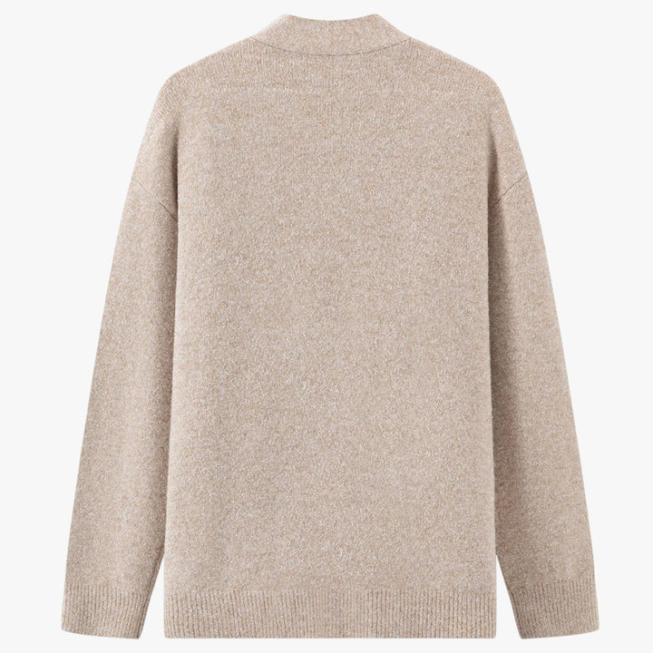 Oversized Women's Cardigan V-Neck