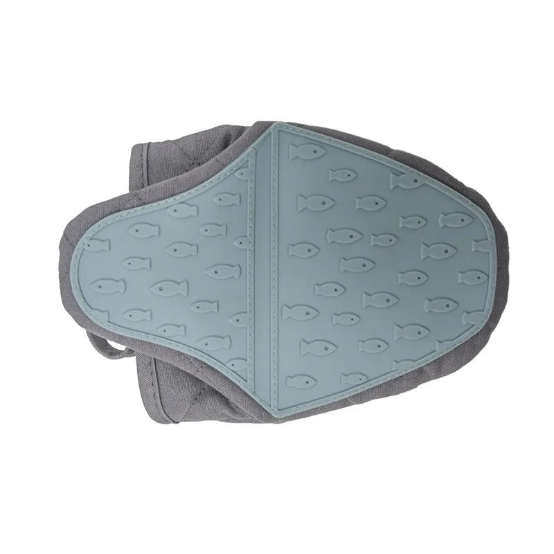 Fish-Shaped Silicone Oven Mitt Heat Resistant Non Slip Grip