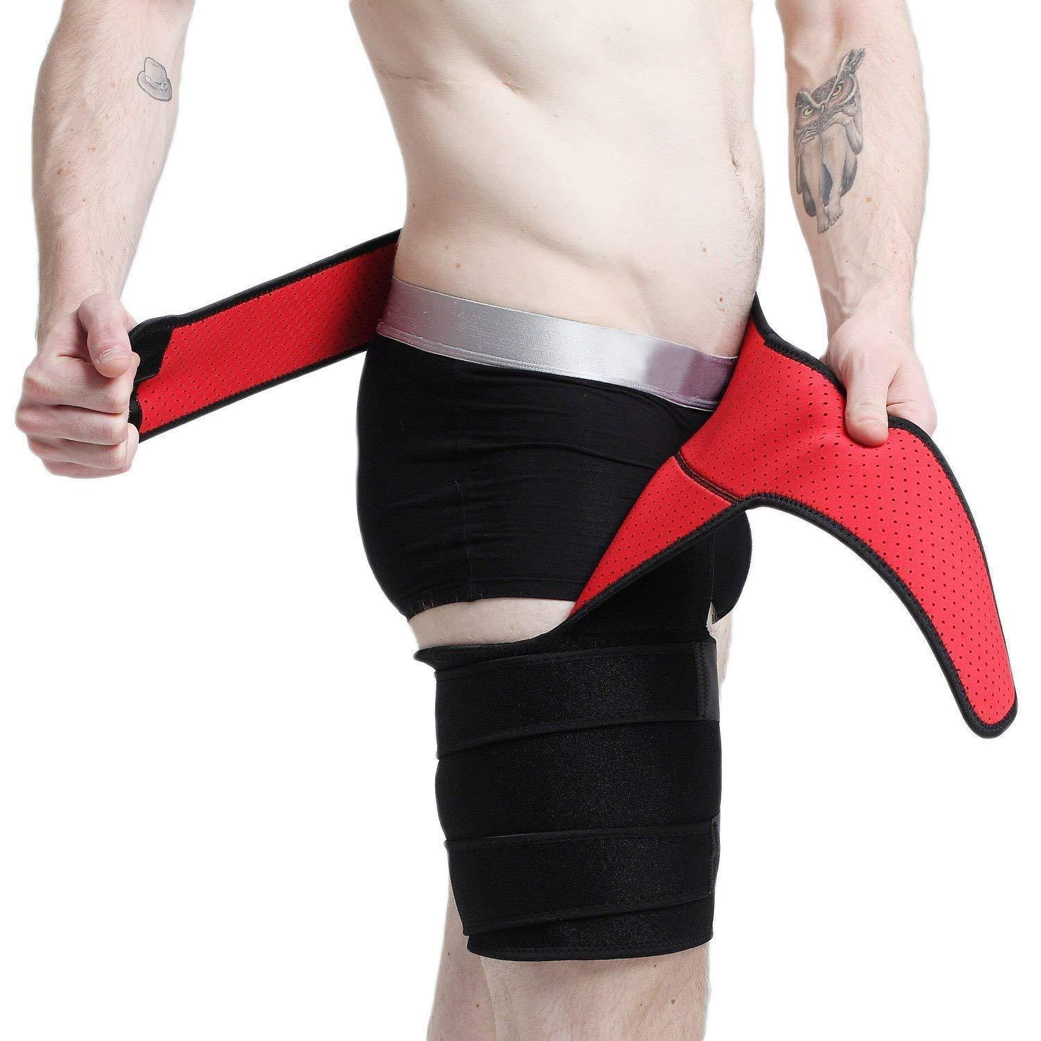 Groin and Hip Support Brace for Injury Recovery and Stabilization