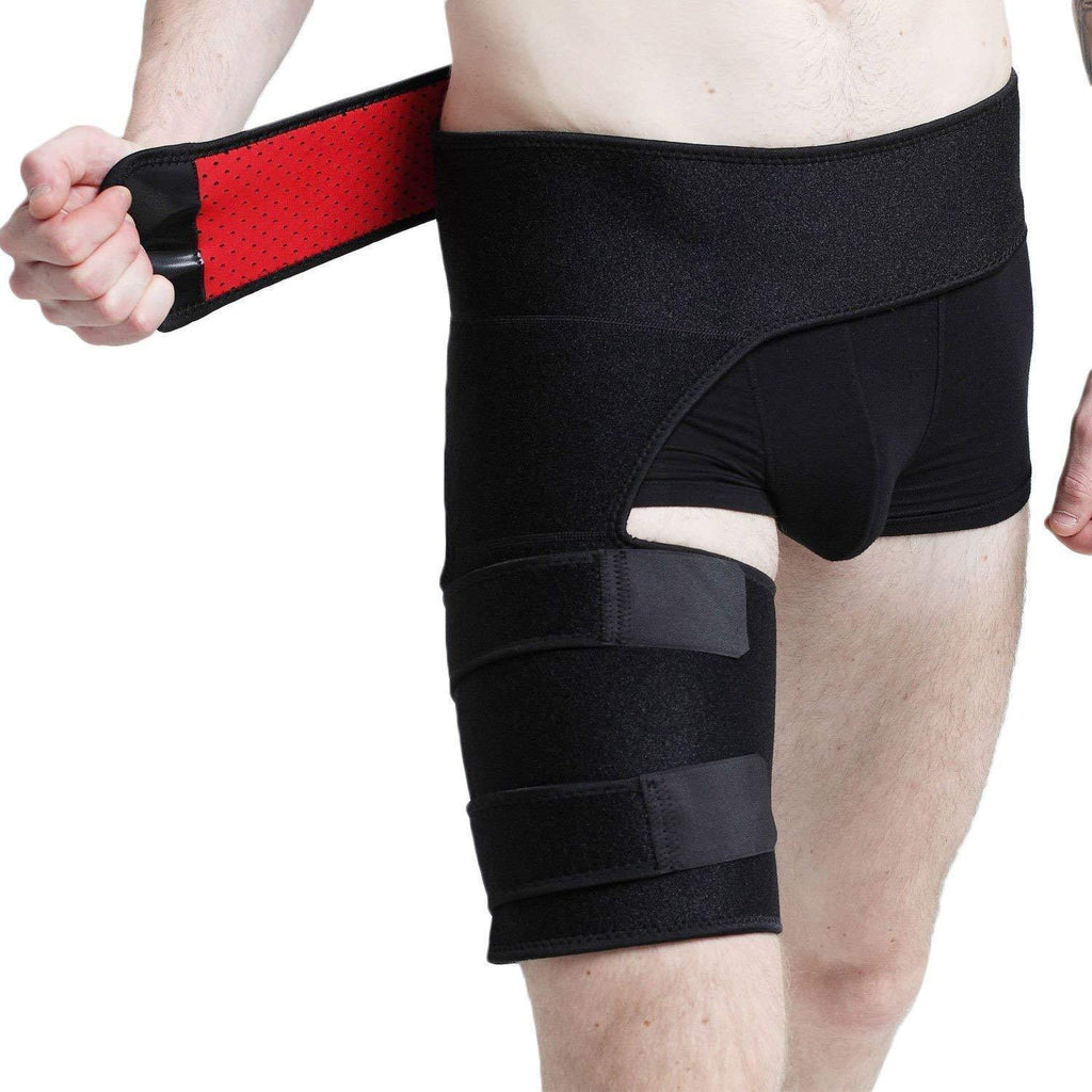 Groin and Hip Support Brace for Injury Recovery and Stabilization