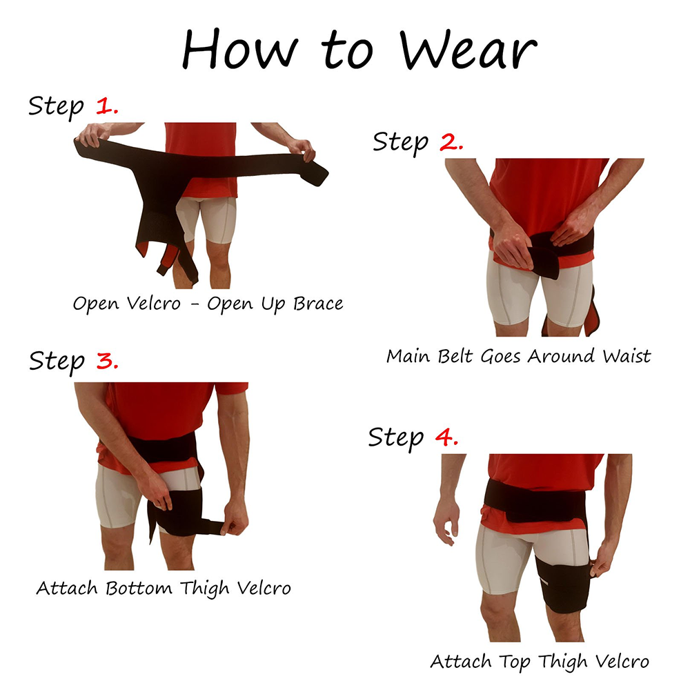 Groin and Hip Support Brace for Injury Recovery and Stabilization