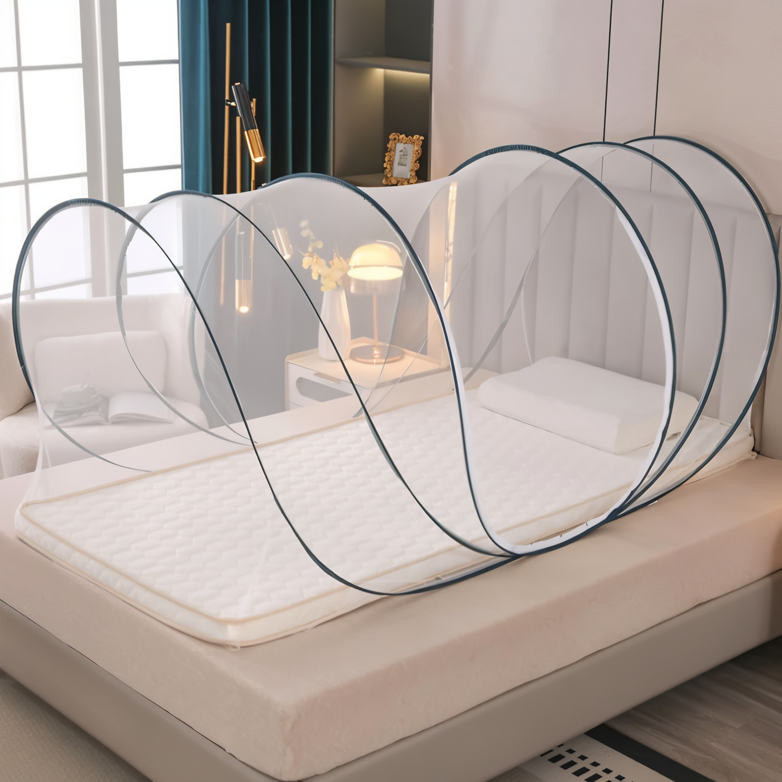 Round Foldable Travel Mosquito Net Pop Up Mosquito Net