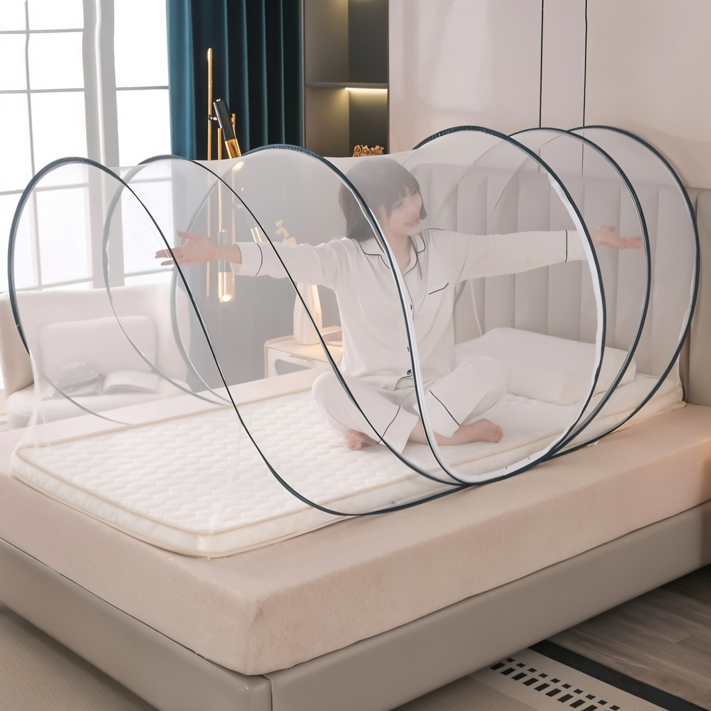 Round Foldable Travel Mosquito Net Pop Up Mosquito Net