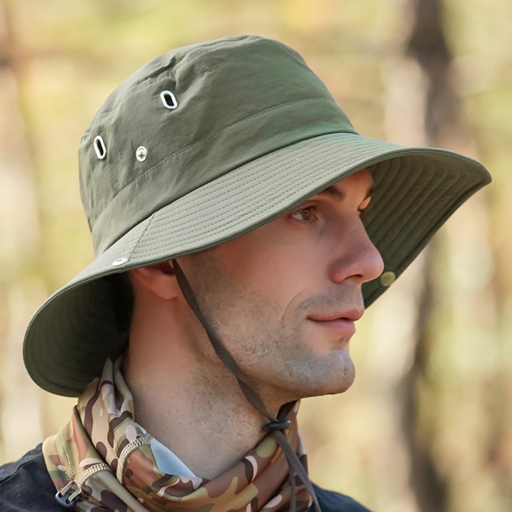 Wide Brim Sun Hat with UV Protection Breathable Outdoor Hat
