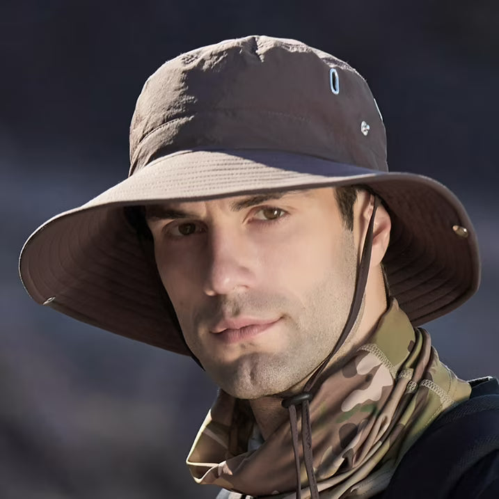 Wide Brim Sun Hat with UV Protection Breathable Outdoor Hat