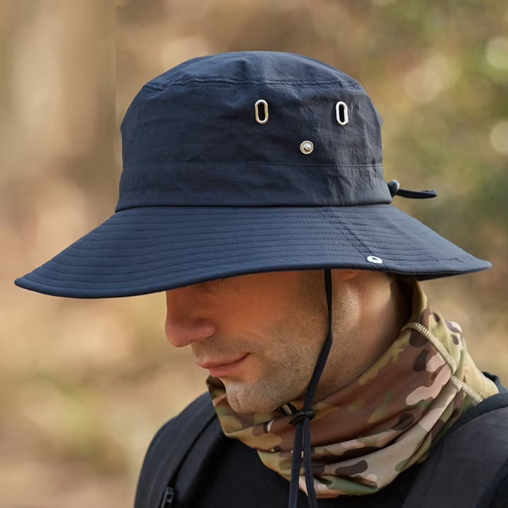 Wide Brim Sun Hat with UV Protection Breathable Outdoor Hat