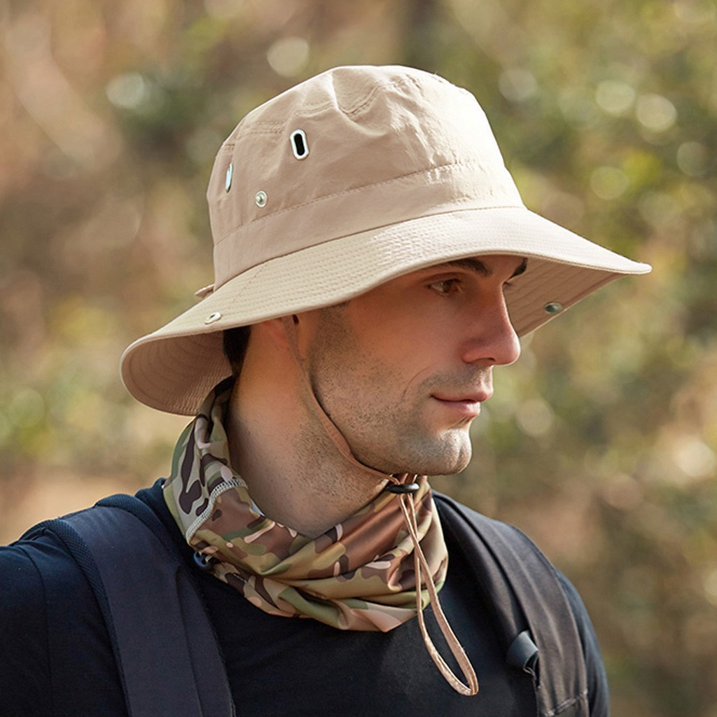 Wide Brim Sun Hat with UV Protection Breathable Outdoor Hat