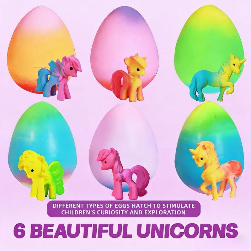 Unicorn Shaped Surprise Filled Easter Egg Toy Set